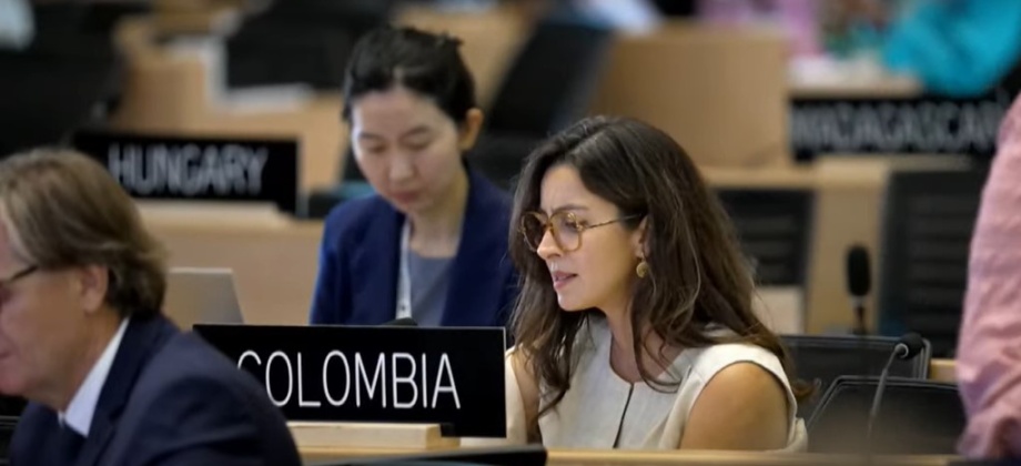 Mejorar la relación con el medio ambiente y repensar el modelo económico actual, algunos de los llamados que realizó la Embajadora de Colombia ante la UNESCO, Laura Guillem, en la 46ª Sesión del Comité del Patrimonio Mundial (46.com)