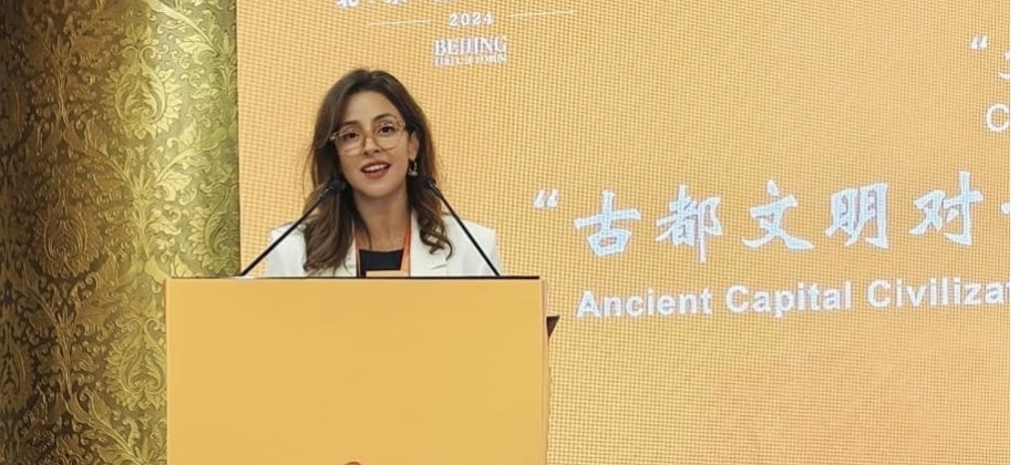 La Embajadora, Delegada Permanente de Colombia ante la UNESCO, Laura Andrea Guillem, participó como invitada especial en el Foro de Cultura de Pekín 2024