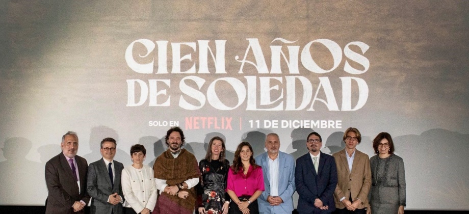 Con el apoyo del gobierno de Colombia se realizó el lanzamiento del primer capítulo de la serie “Cien años de soledad”