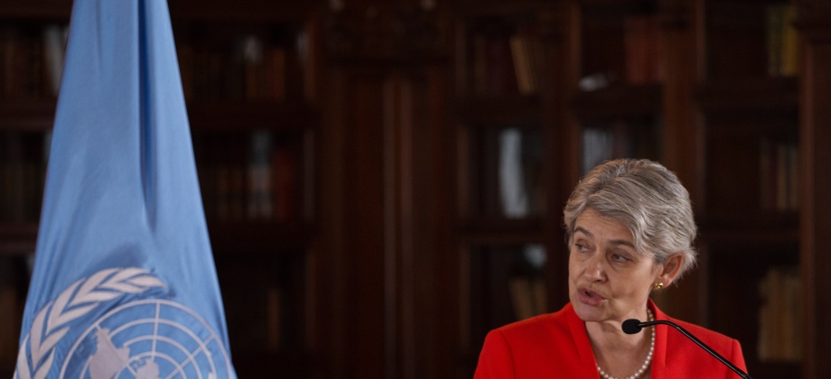 Unesco acompaña Colombia en proceso de paz: Directora General de la Unesco, Irina Bokova