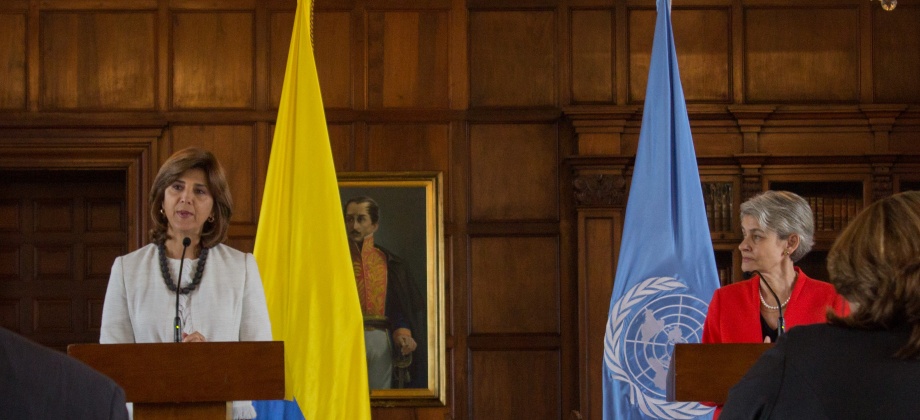 La Ministra Holguín resaltó el apoyo técnico que brindará este organismo en la etapa del posconflicto, en temas de educación principalmente