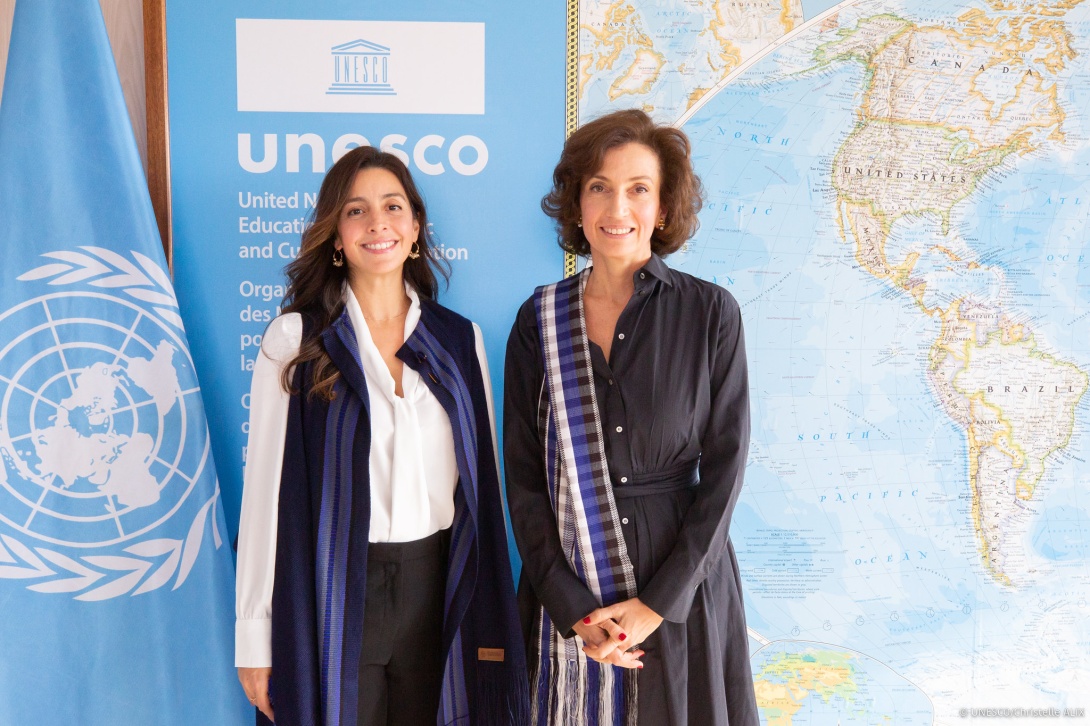 La Embajadora de Colombia ante la UNESCO, Laura Guillem, presentó sus cartas credenciales ante la Directora General de la Organización