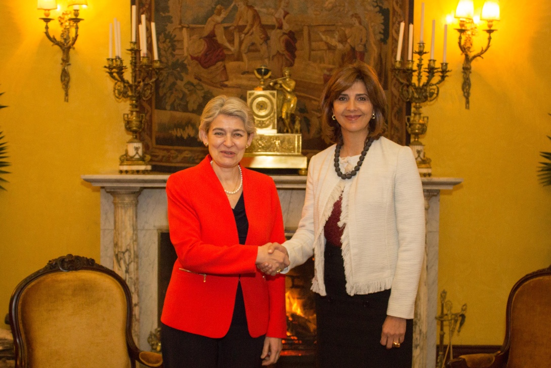 Canciller Holguín recibió a Directora General de la Unesco en el Palacio de San Carlos Canciller Holguín recibió a la Directora General de la Unesco en Palacio de San Carlos