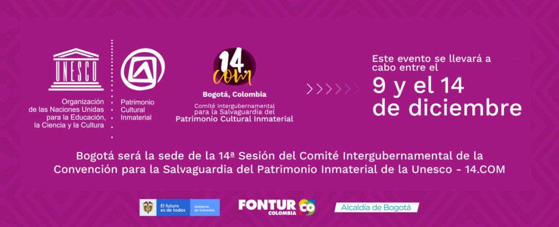 Están abiertas las inscripciones para participar en la 14ª Sesión del Comité Intergubernamental de la Convención para la Salvaguardia del Patrimonio Inmaterial de la Unesco - 14.COM Están abiertas las inscripciones para participar en la 14ª Sesión del Comité Intergubernamental de la Convención para la Salvaguardia del Patrimonio Inmaterial de la Unesco - 14.COM